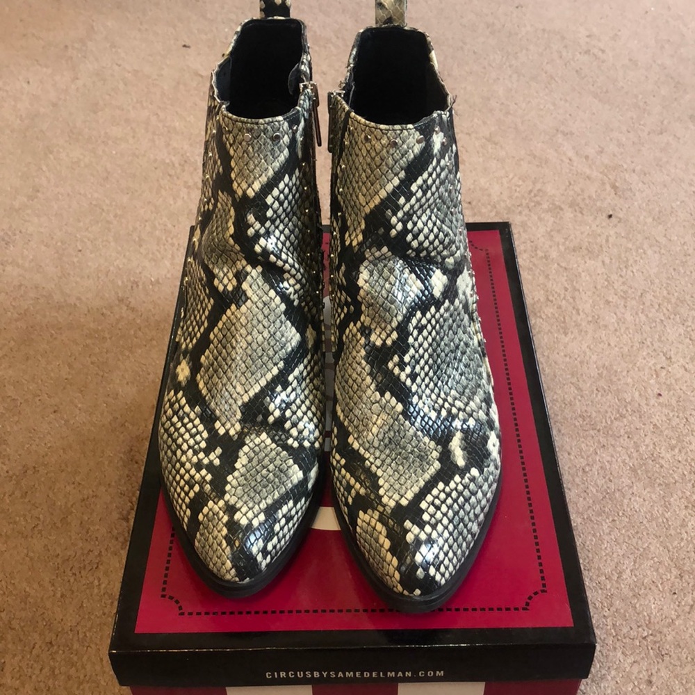 Sam Edelman Snakeskin Booties